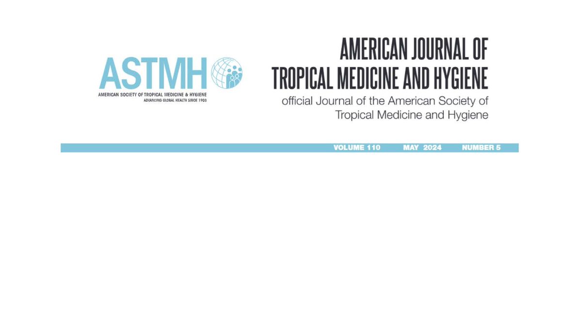 Check out what's going on in the world of tropical medicine and global health. The May 2024 issue of the AJTMH is now live! ajtmh.org/view/journals/… @ASTMH