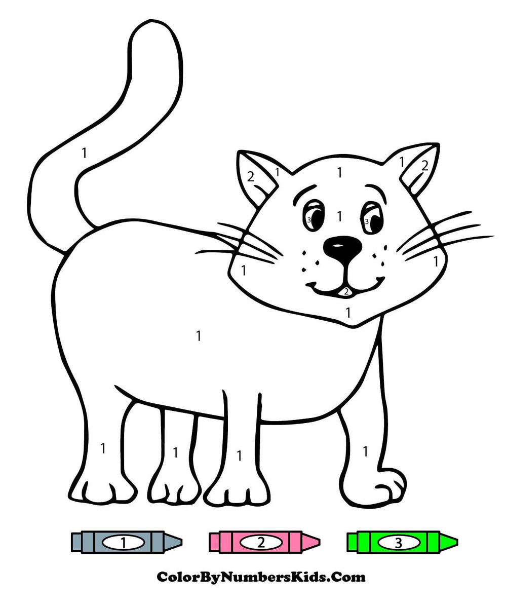 Cat Color By Number 🐱🐈 colorbynumberskids.com/cat-color-by-n… #cat #colorbynumber #coloringpages #ColoringBook #art #fanart #sketch #drawing #draw #coloring #USA #trend #Trending #TrendingNow #Twitter #TwitterX