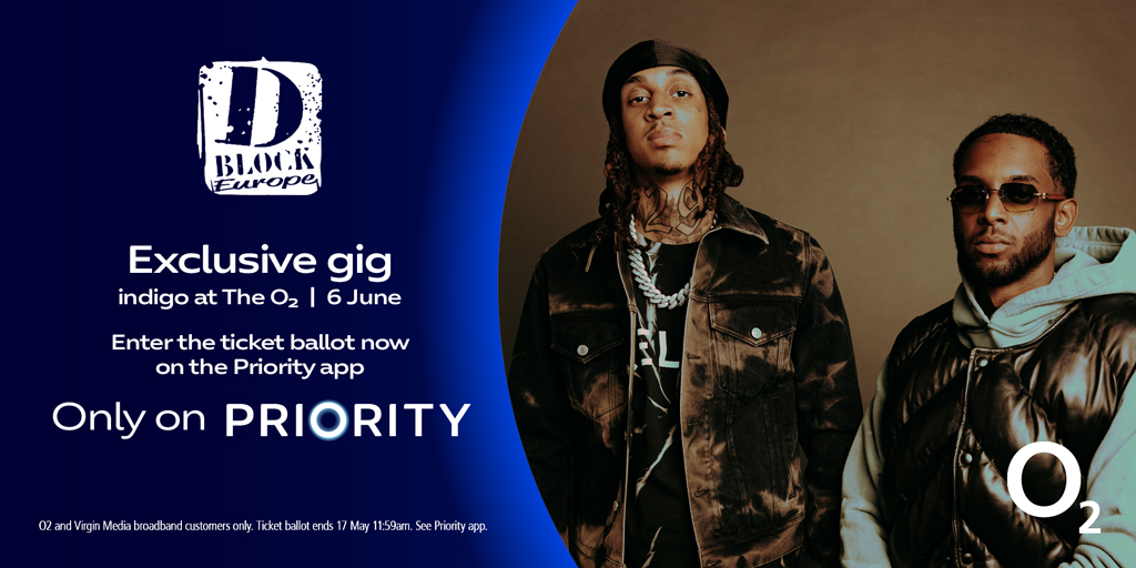 Catch D-Block Europe live at indigo at The O2 on 6 June 2024‍💥 800 pairs of tickets are up for grabs exclusive to O2 and Virgin Media customers. Enter by 17 May 2024. Enter now➡️ tinyurl.com/ye29jaah