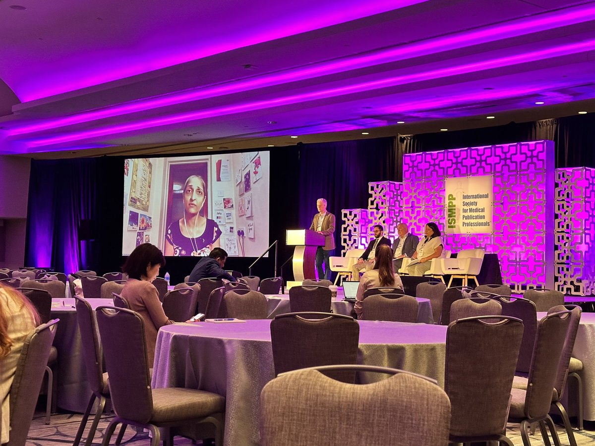 So happy to see @TrishnaBharadia live in the room at #ISMPPAnnual2024, reminding everyone that patients must be considered as key stakeholders when developing product information.