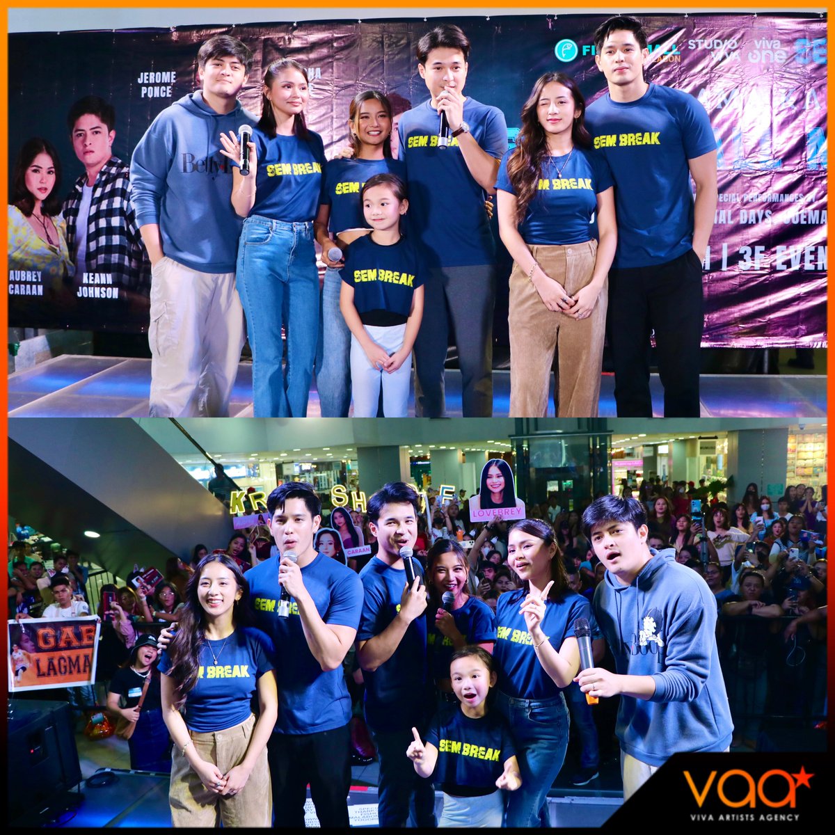 Thank you for showing your support to Sem Break Kickoff Mall Tour in Fisher Mall Malabon! We hope you all had a blast! 💙✨ Watch out for ‘SEM BREAK’ a limited original Viva One horror series starting May 10 🎬 #SemBreakAtFisherMall #MayKasamaKaSaFisherMall