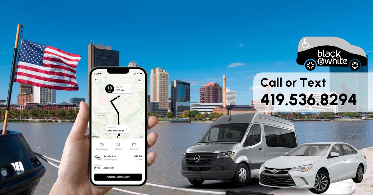 Book Northwestern Ohio’s most trusted transportation, 24/7! Download the Black & White mobile app today:

App Store: apple.co/3zaF7sR
Google Play: bit.ly/3M2qGP8 

#OhioTransportation #Accessible #AccessibleTravel #NEMT #BWTransportation #Toledo #NorthwestOhio