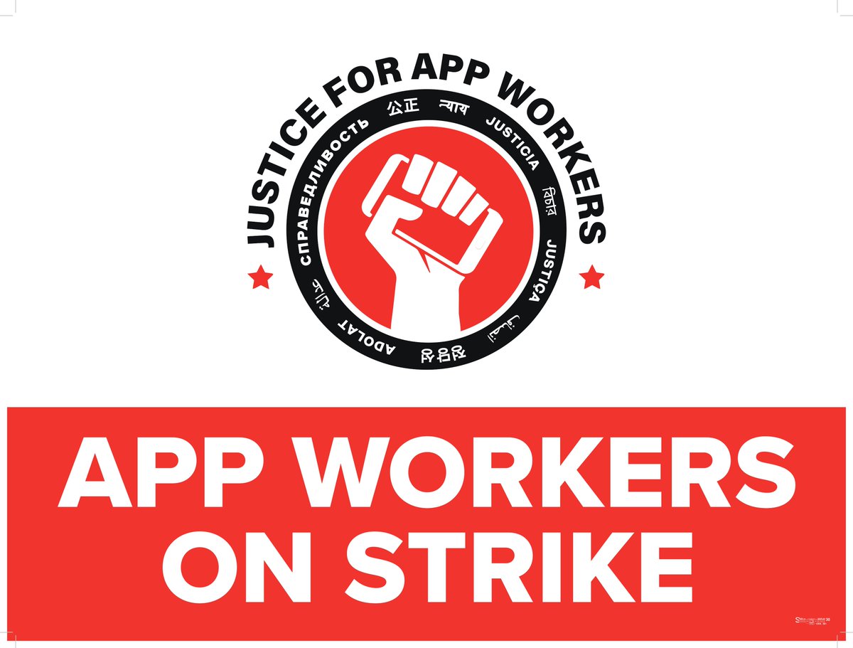 🚨 STRIKE ALERT🚨 App workers are marking May Day, an international day of worker solidarity and protest, by holding strike actions and rallies across 16 US CITIES, Canada, France, Belgium, and the UK. Follow along to learn more about what we're fighting for! ✊🏼✊🏽✊🏾✊🏿