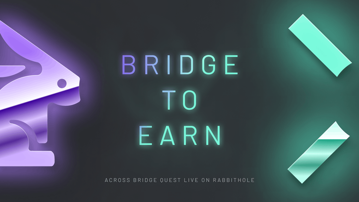 Across (@acrossprotocol) on Twitter photo Don't walk... don't run... but, hop on over to <a href="/rabbithole_gg/">RabbitHole</a> for the Across bridge quest to earn $ACX ✨
rabbithole.gg/quests/c68374e… Don't walk... don't run... but, hop on over to <a href="/rabbithole_gg/">RabbitHole</a> for the Across bridge quest to earn $ACX ✨
rabbithole.gg/quests/c68374e…