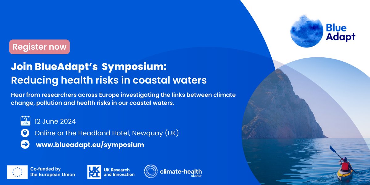 What are the health risks of swimming in contaminated coastal waters?🗓️Join us 12 June (online / in-person) to explore the links between #climatechange, #pollution & health risks in coastal waters. Register now: bit.ly/44lNcJY @ExeterMed @ClimateHealthEU @sascampaigns