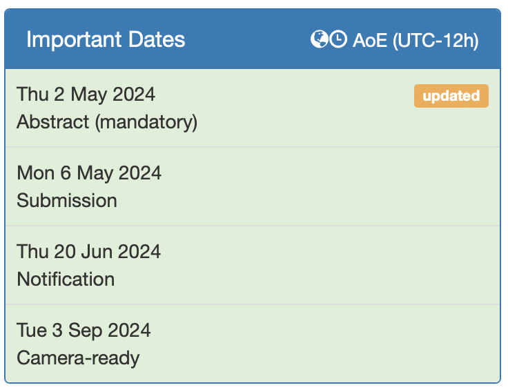 luismcruz's tweet image. A quick reminder that the abstract submission of your #ESEM2024 research paper is due in a few hours. Check all the info in the website: conf.researchr.org/track/esem-202…
#EmpiricalSoftwareEngineering