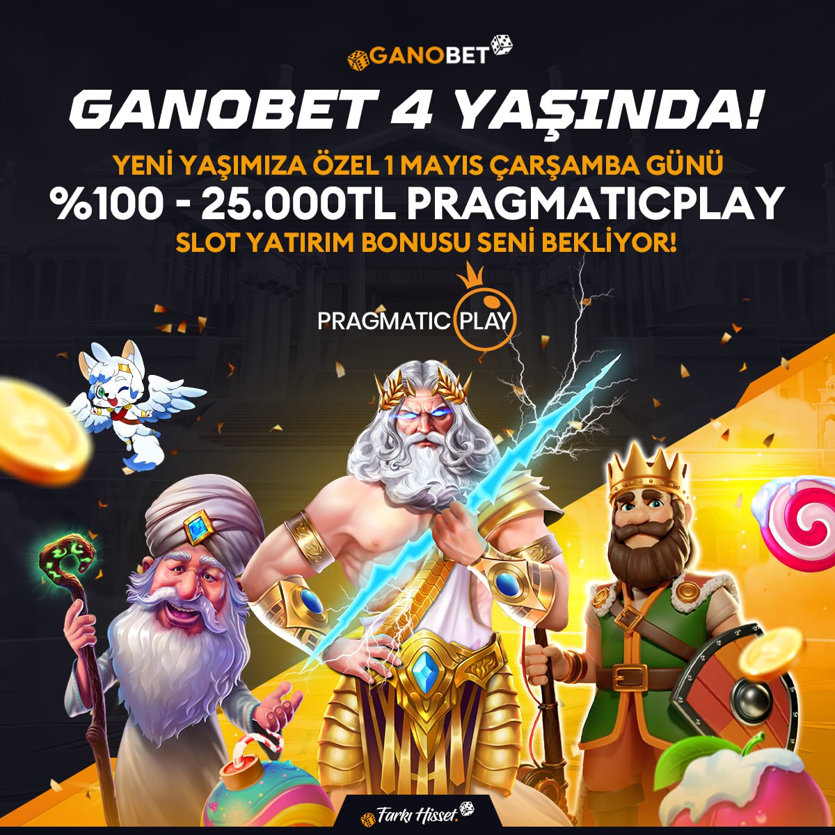 GANOBET 4 YAŞINDA! 🎉 Bugün 23:59'a kadar yapacağınız yatırımlar için; 💰 %100 - 25.000TL Slot Yatırım Bonusu! 💬 Detaylar Promosyonlar Sayfasında! GANOBET FARKI HİSSET!