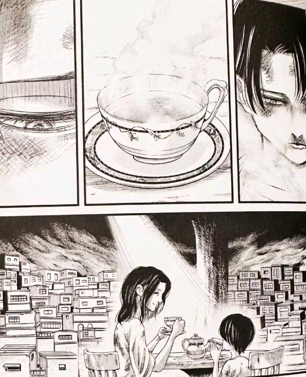 Levi used to drink tea with his mother