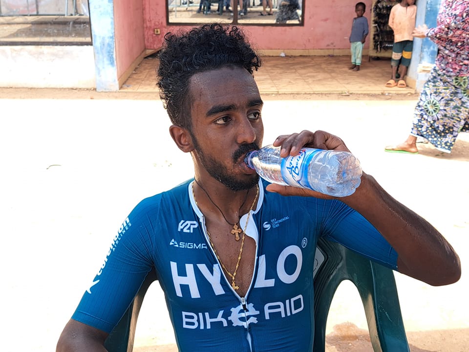 Eritrean cyclist Yoel Habteab from Bike Aid has taken the Yellow & Green jersey @ the Tour of Benin. He won yesterday at the 1st stage but was settled for 2nd place for technical fault and today he came in 5th place. Keep it up!!