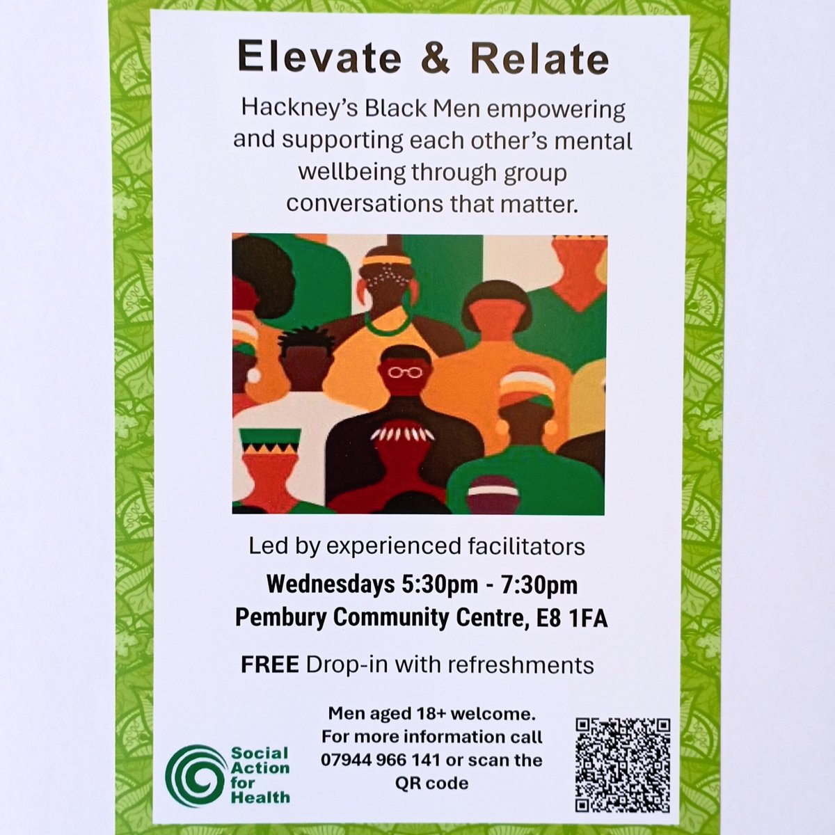 Our new session time for Elevate & Relate is very popular. Great turnout last week. Drop in, meet new people, have a chat, and enjoy some delicious snacks.