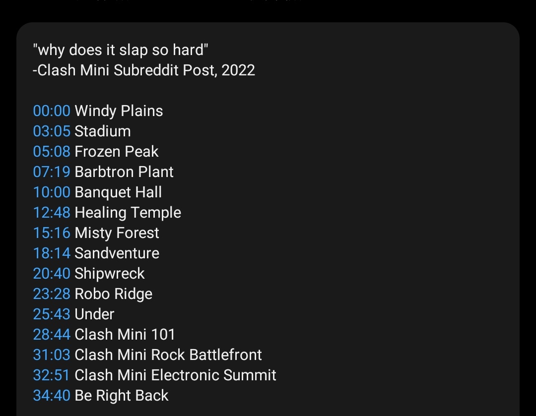最後の曲がbe right backなのはまだ希望があるのかね？
#clashmini #ｸﾗﾐﾆ