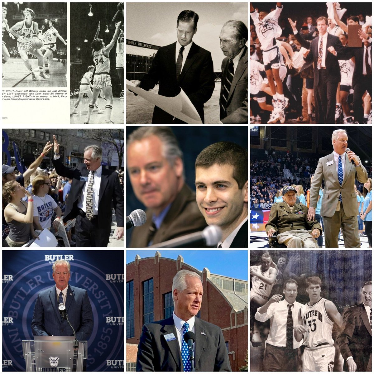 ButlerWarSong's tweet image. After Tony Hinkle, no one has influenced Butler Athletics more than Barry Collier.  As architect of the #ButlerWay and a Butler man to the core, “History cannot deny to add a page or two” for what Barry has contributed to Butler.  Much deserved, Barry—congrats!! #AlwaysADawg💙🐶