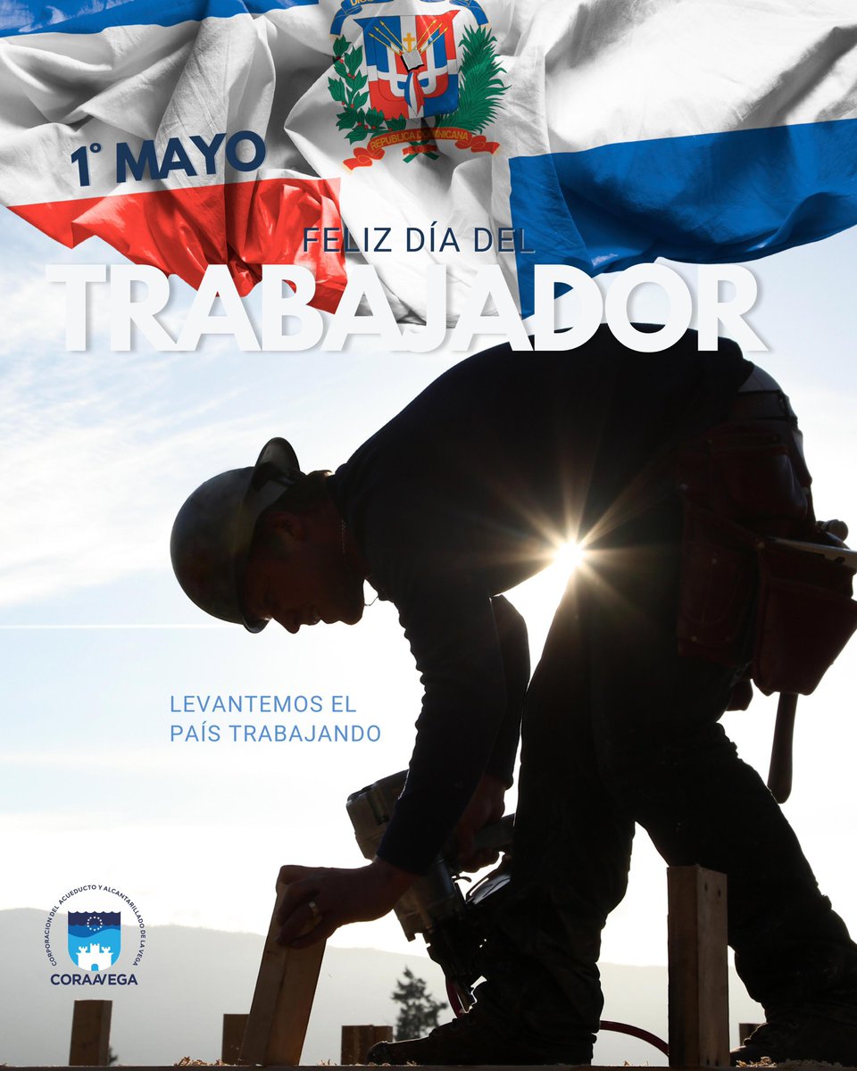 👷🏼‍♂️ Desde la institución de CORAAVEGA, queremos felicitar a todos los trabajadores en este primero de mayo. Su dedicación y esfuerzo son fundamentales para nuestro progreso y bienestar. ¡Feliz Día del Trabajador a todos.
#CoraavegaUnaRealidadCompromisodeTodos