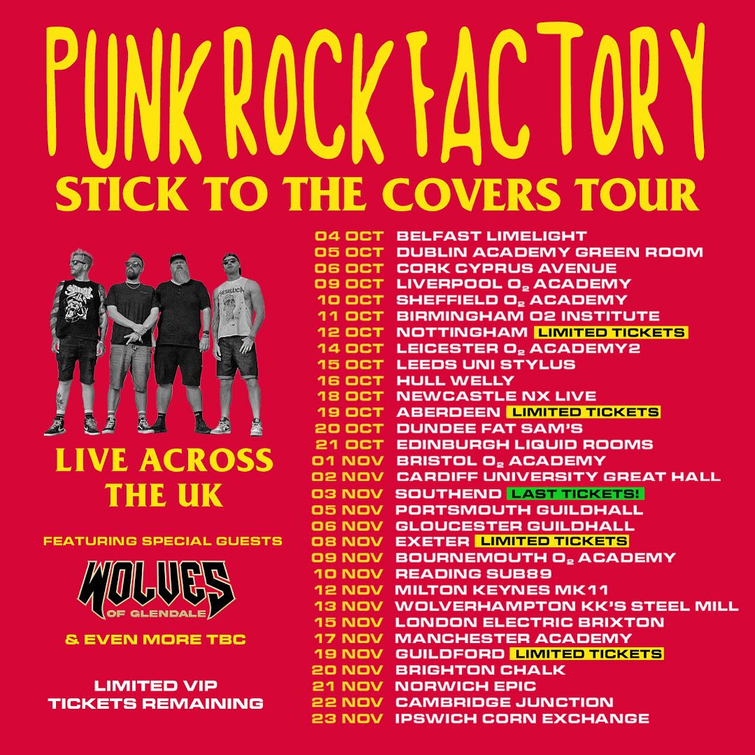 Expect pop punks covers of everything from Disney to TV themes, as boisterous five piece rockers from South Wales; @punkrockfactory head out on their ‘Stick To The Covers’ tour. Catch them at #O2AcademyBournemouth on Sat 9 Nov. Grab your tickets 👉 amg-venues.com/CLBx50RtBnW