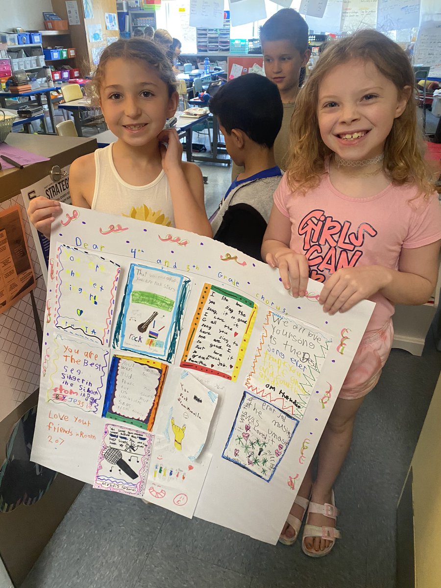 Thanks <a href="/MrsBridon/">Mrs. Bridon</a> 4&amp;5 grade <a href="/WillowRidge480/">Willow Ridge ES</a> chorus for inviting us to your concert this morning! What a show!!! The 2nd graders couldn’t wait to make you all compliment cards🤍good luck tonight! 7pm <a href="/SweetHomeCSD/">Sweet Home Central School District</a> high school auditorium🎵