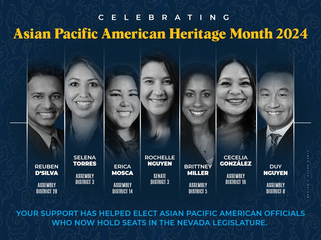 Happy AANHPI Heritage Month from your #NVLeg Asian American Native Hawaiian Pacific Islander Caucus! #AANHPIPride