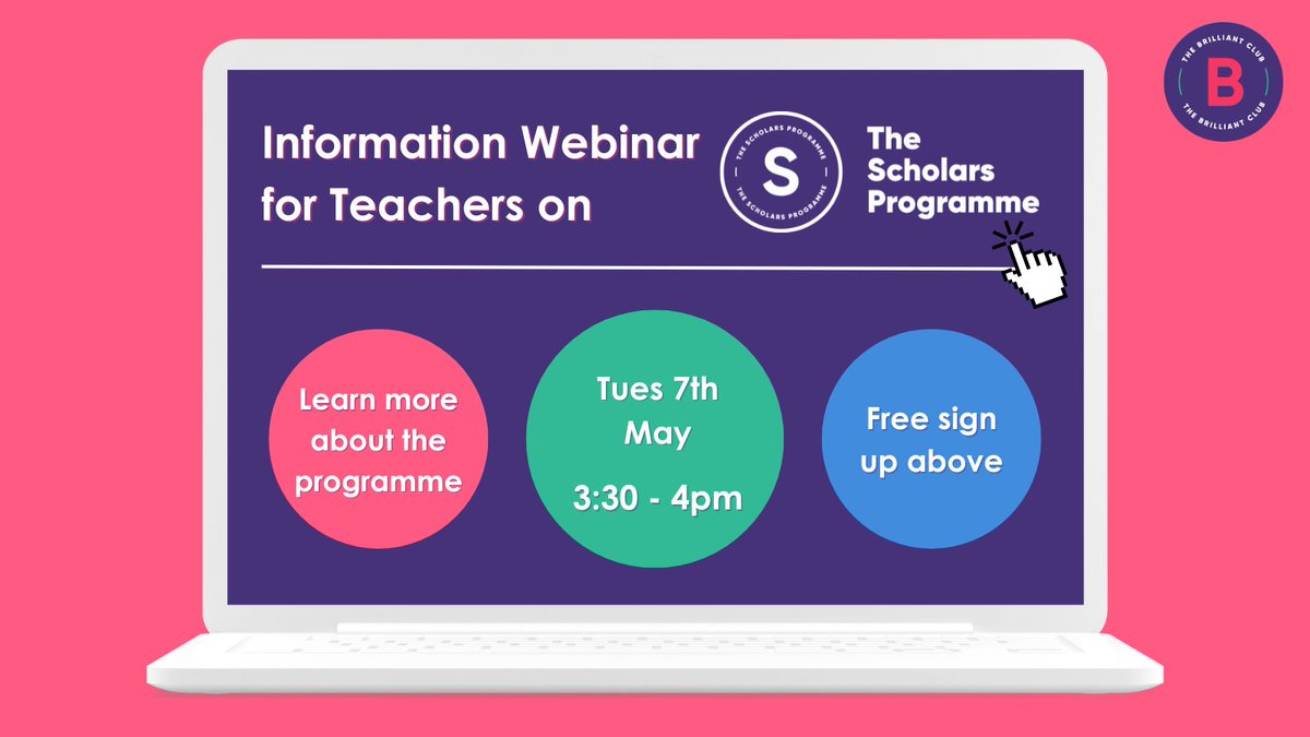 🚨 Teacher webinar alert! Find out more about The Scholars Programme and how we can support your students to boost their attainment and confidence. 📆 7th May ⏰ 3:30-4pm Register here ➡️ bit.ly/3xTyQo1 #pupilpremium #inclusion #disadvantage #ukedchat #attainment