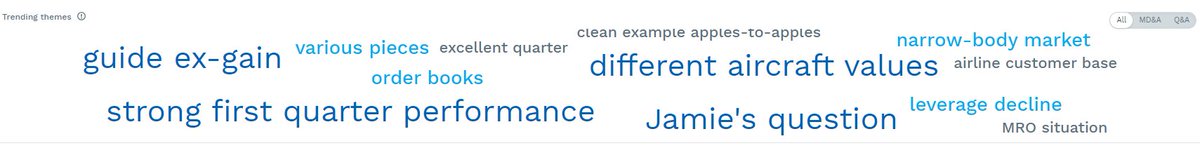 AerCap analyst call themes compiled by FactSet or new @taylorswift13 tracks? $AER