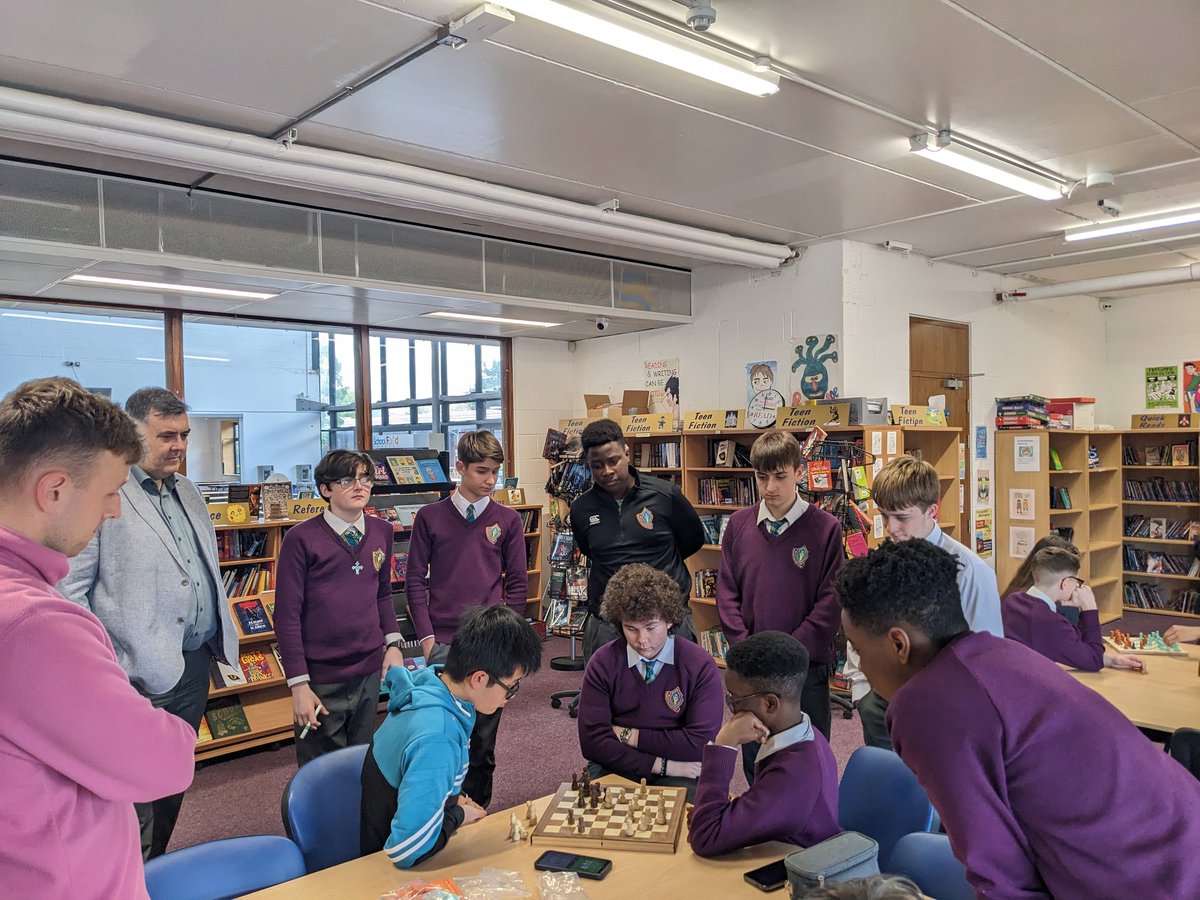 Well done to first place winner Christos and second place winner Oscar in our champions' chess final! Also well done to Patrycja (first) and Nicholas (second) in the runners-up final! Thanks to Mr O'Donoghue and Mr Cronin for organising this :-) @jcsplibraries @ThomondCommColl