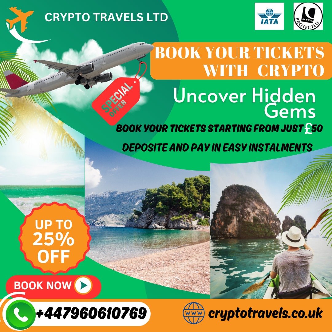 Plan your trips effortlessly with #CryptoTravels. Enjoy the convenience of various payment methods like cards, bank transfers, and #cryptocurrency. Traveling just got simpler with us! #TravelConvenience #FlexiblePayments #PaymentOptions #Cryptotravel