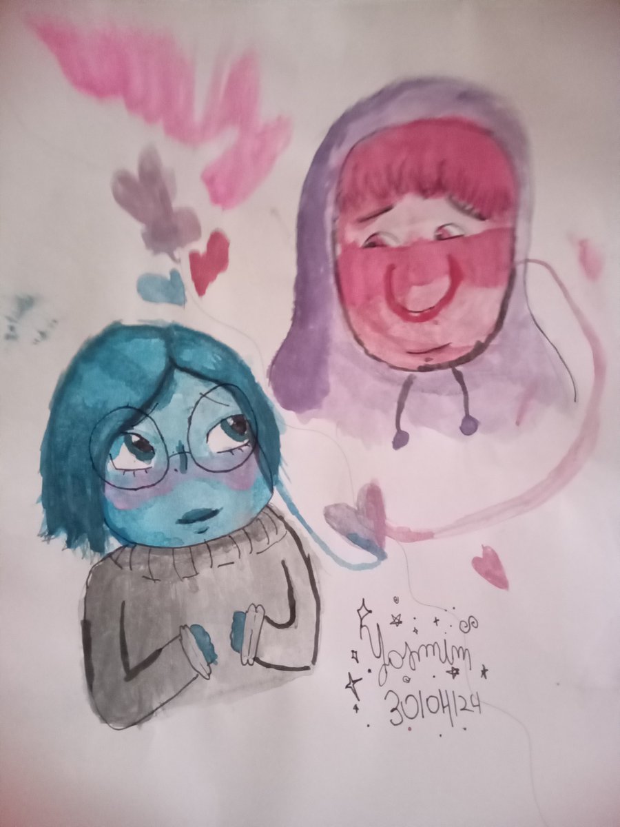 🩷They look so good in watercolor! 💙

#InsideOut2  #insideout