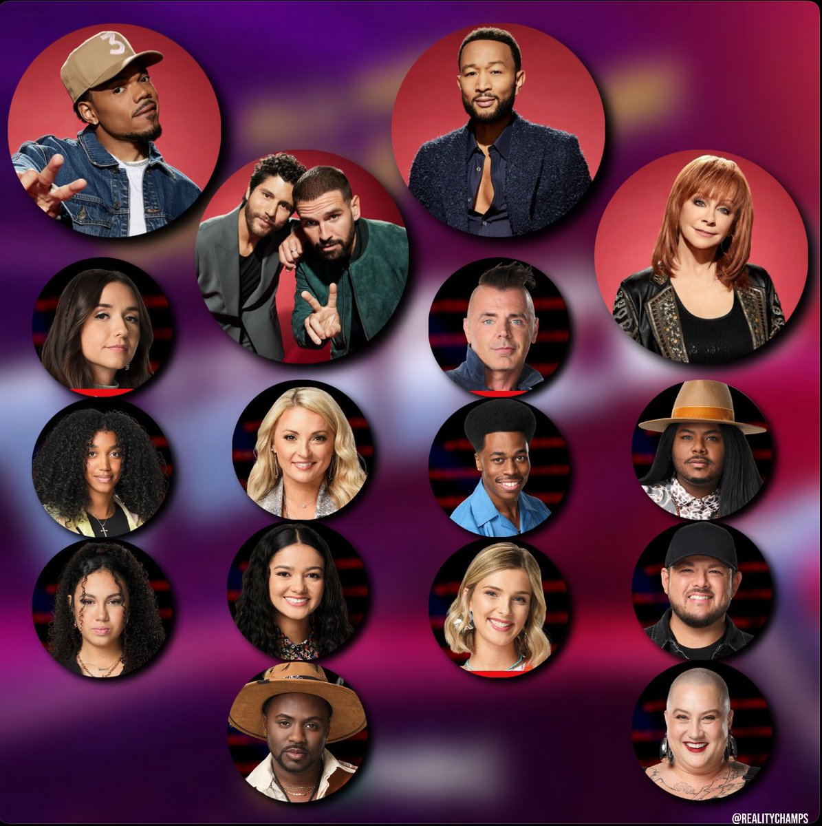 As we move into the Lives on #TheVoice season 25 these are the top 12 competing for the crown. 

#TeamChance - Maddi Jane, Nadège & Serenity 
#TeamDanShay - Karen, Madison & Star
#TeamLegend - Bryan, Nathan & Zoe
#TeamReba - Asher, Josh & L. Rodgers 

Who are you rooting for?