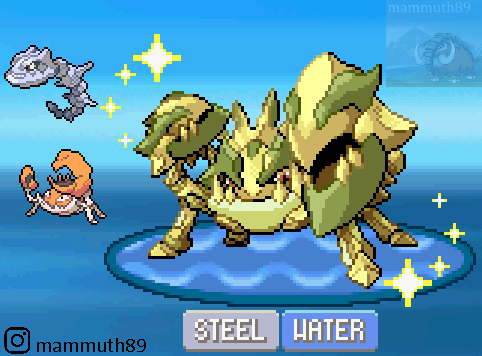 Steelix/Kingler fusion (Steeler)