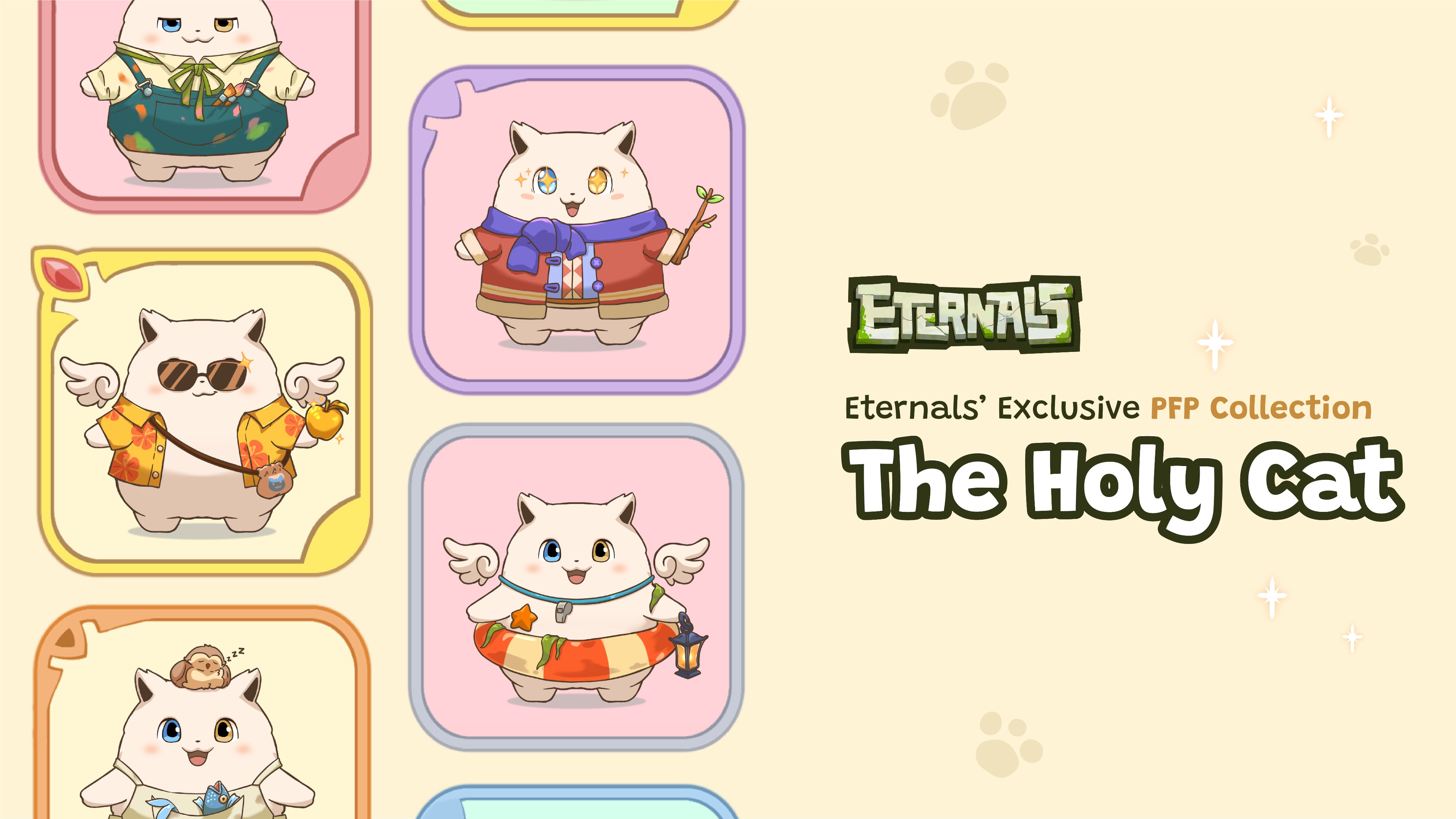 Jack Vĩ on X: "🌟The Holy Cat PFP NFT Collection trong Game @Eternals_World  sẽ mở bán trên @Dagoraxyz 🤝Đây là sản phẩm team Ninety Eight đã dành 2 năm  để phát triển. -