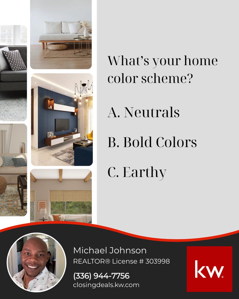 Every color in your home tells a story. Cool blues, vibrant yellows, earthy tones—what's your color narrative? Dive into the hues shaping your space. 

#homecolors #lifestyle #realtor #ncrealestate #ncrealtor #happy #picoftheday #firsttimehomebuyer #buyingagent #listingagent