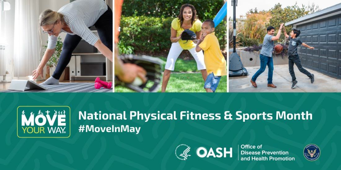 TFAH is happy to support National Physical Fitness & Sports Month and its focus on the ways physical activity and sports benefit physical and mental health. Learn more about the benefits of moving more: health.gov/our-work/nutri… #MoveYourWay