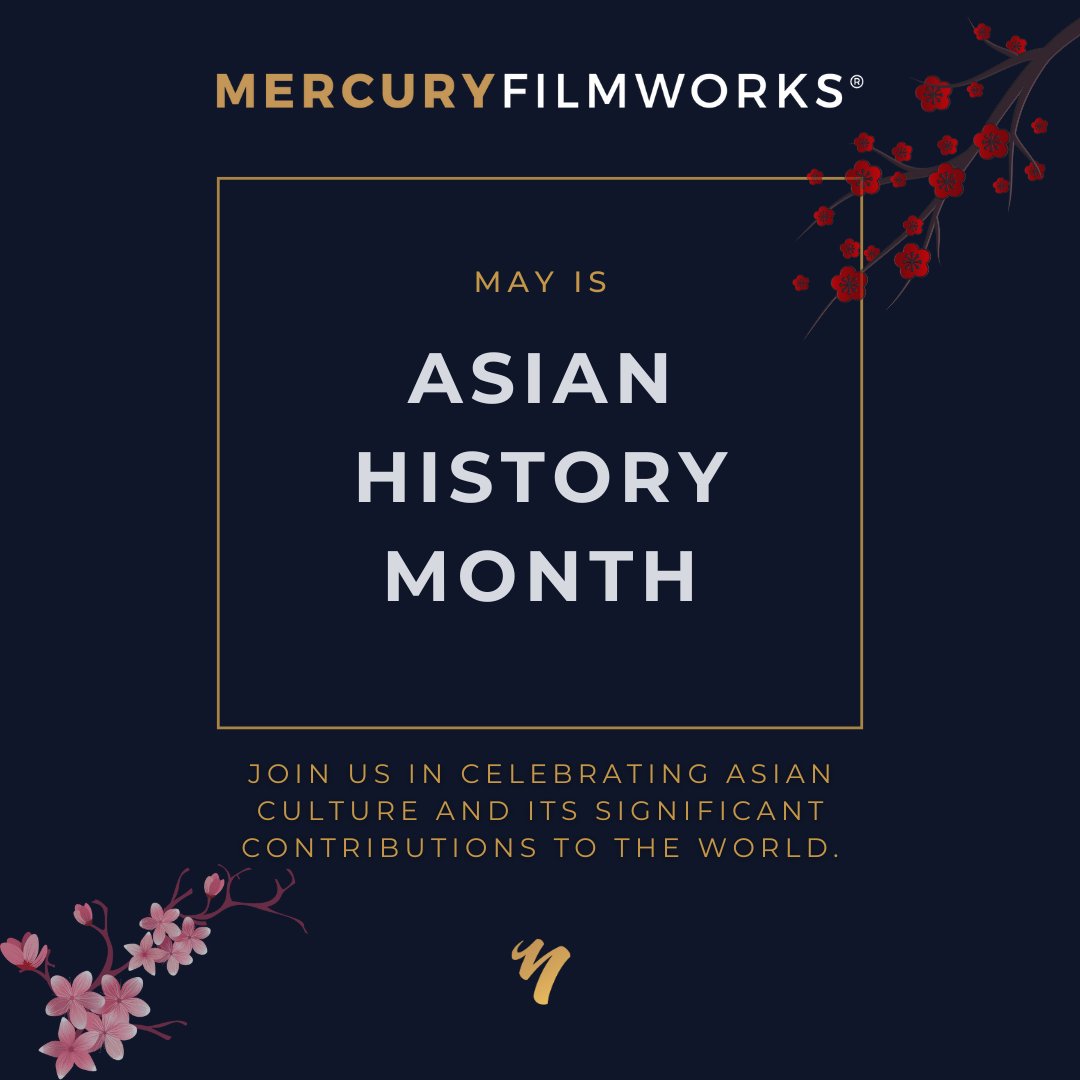 May is Asian History Month; join us in celebrating Asian culture and its significant contributions to the world. #asianhistorymonth #culture #talent #animation #arts #anime #animators #food #contributions #mercuryfilmworks #kpop #itallstartswithascribble #nature #storytellers