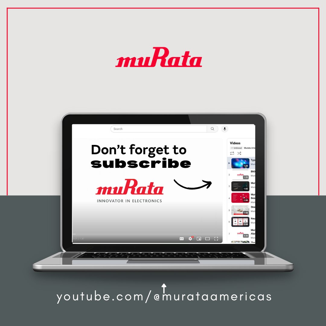 Dive into a world of cutting-edge technology and innovation by exploring our product and solution release videos showcasing the latest advancements in the industry. 💡 Subscribe for updates: youtube.com/murataamericas #MurataAmericas #Innovation #Technology #muratainnovation