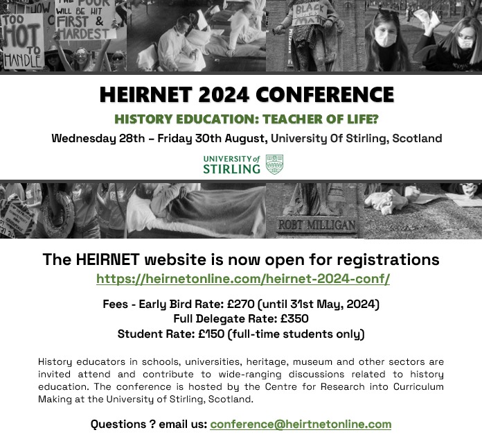 HEIRNET 2024 Conference As we gear up for an exciting event this August in Stirling, Scotland, we wanted to remind you of the opportunity to take advantage of our Early Bird registration rates. Registration link: cvent.me/aexBrq