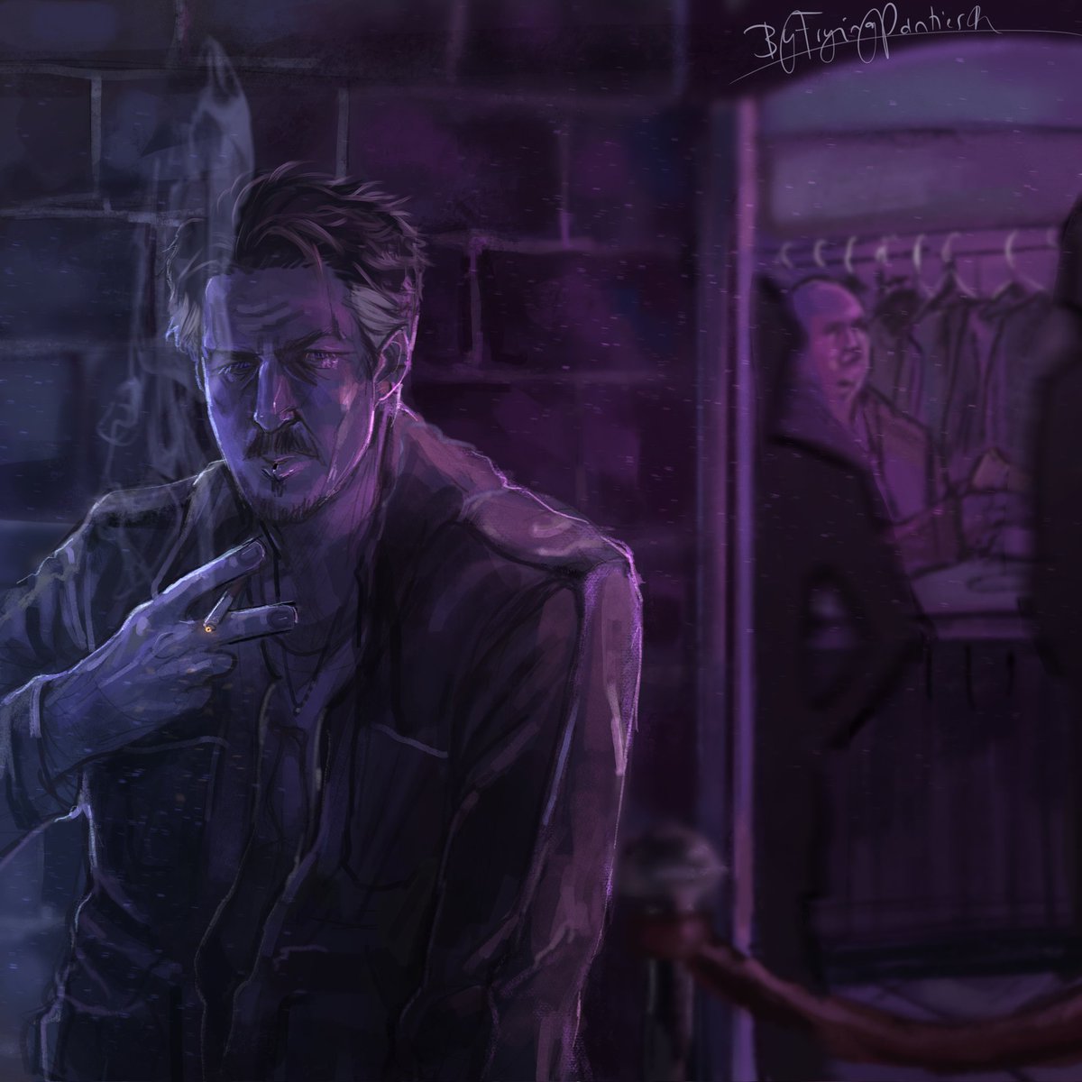 Bouncer!Petyr 🫢🫣 #petyrbaelish #littlefinger #petyr #aidangillen #got #gameofthrones #asoiaf #art #artist #digitalart #drawing #illustration