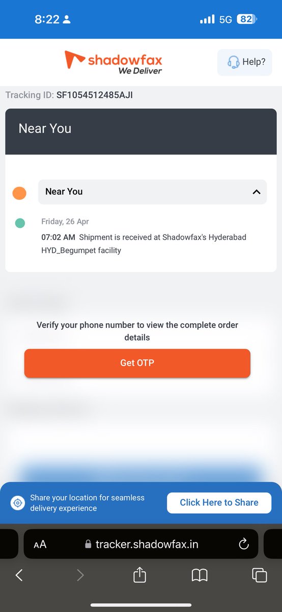gpshyam's tweet photo. @AJIOLife Although my Product delivery date is May 1st but it was reached to destination hub on 26th Apr 7AM however it is not being delivered even after 6 days. Look like your delivery partner not gng to deliver today as well. Worst delivery partner I ever seen. https://t.co/9oenFEWu00