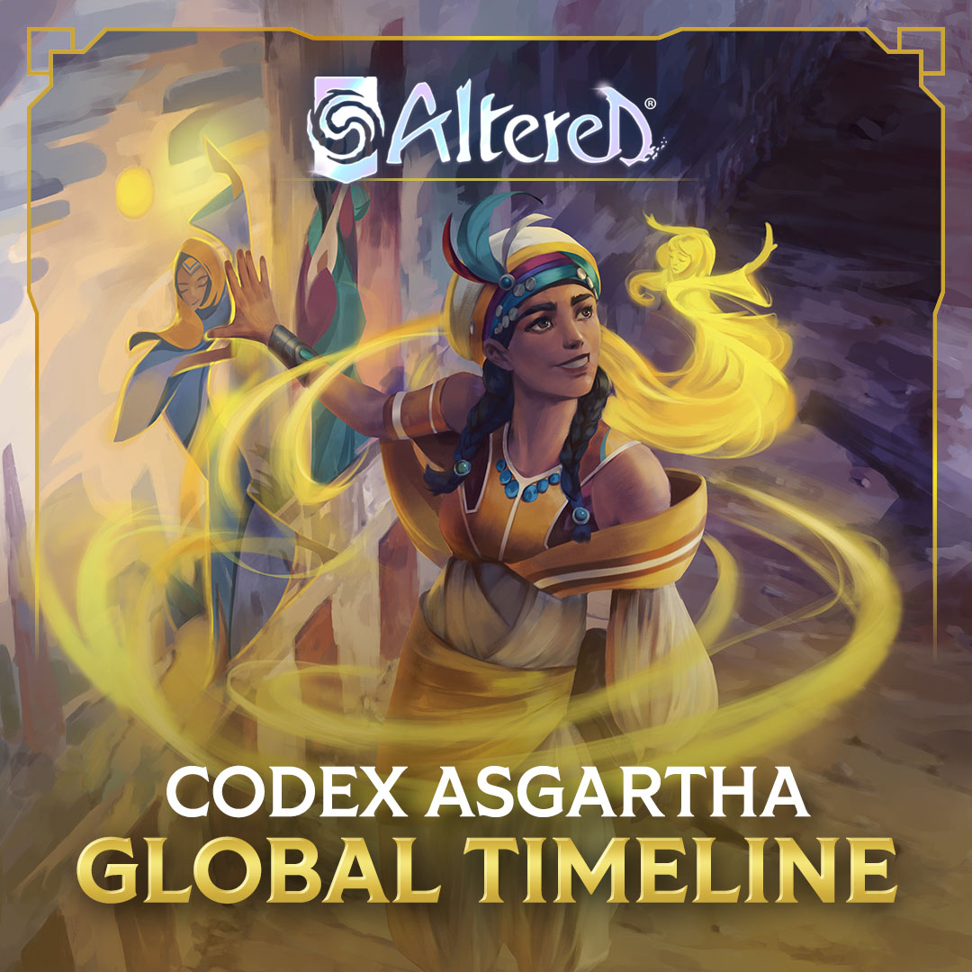 All lore aficionados will ask you: 'where's the timeline?' You can rest now, the global timeline is here. You will have a test next week.😏 altered.gg/en-us/news/lore #AlteredTCG