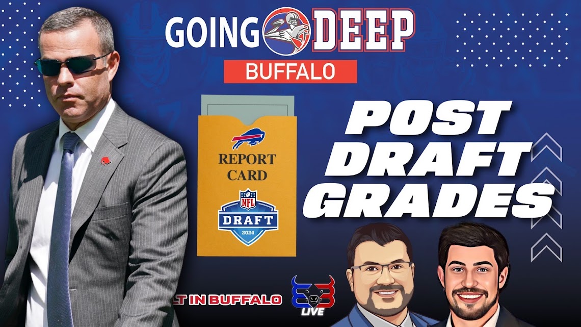 Now that the #NFLDraft is over, @KevinMassare & @kevin_siracuse give their post draft grades and analysis, breaking down all 10 of Buffalo's selections tonight at 7:00 pm EST! What went well? What didn't go well? How much did the #Bills improve? LINK: youtube.com/live/HUz_s-2Lo…