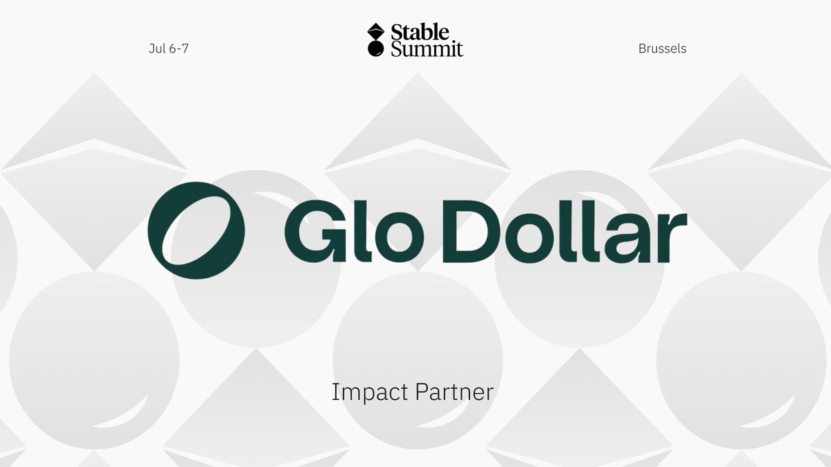 We're proud to partner with @GloDollar to champion Stablecoin Diversity! Improved diversity helps enhance resilience and innovation in DeFi. Join us in Brussels to learn more about this vital cause. Let's shape a more inclusive & robust stablecoin ecosystem together! 🤝