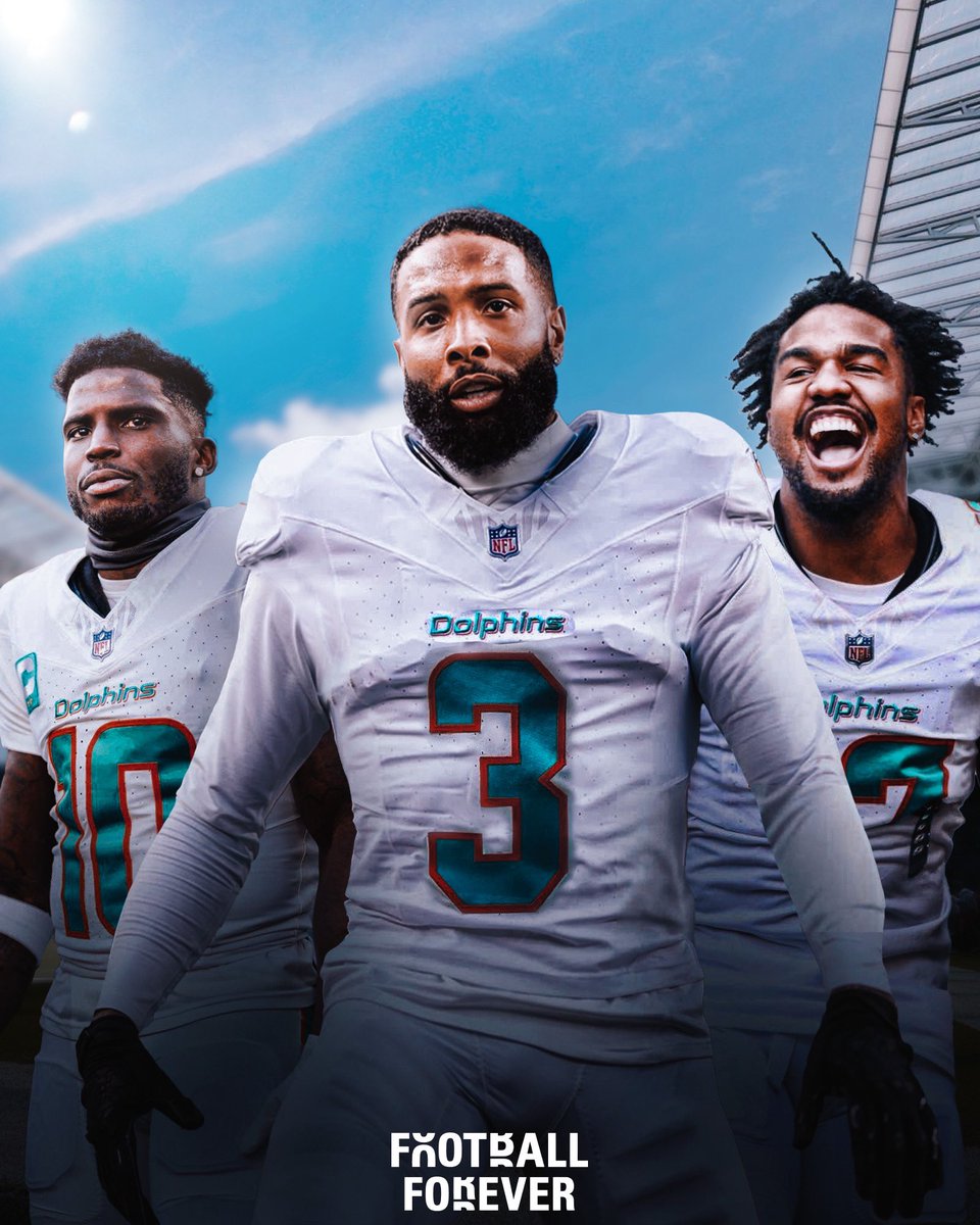 The #Dolphins offered WR Odell Beckham Jr. a contract during his visit in March and remain a potential landing spot for the 3x Pro-Bowler. How dangerous would this WR trio be in South Florida?🐬