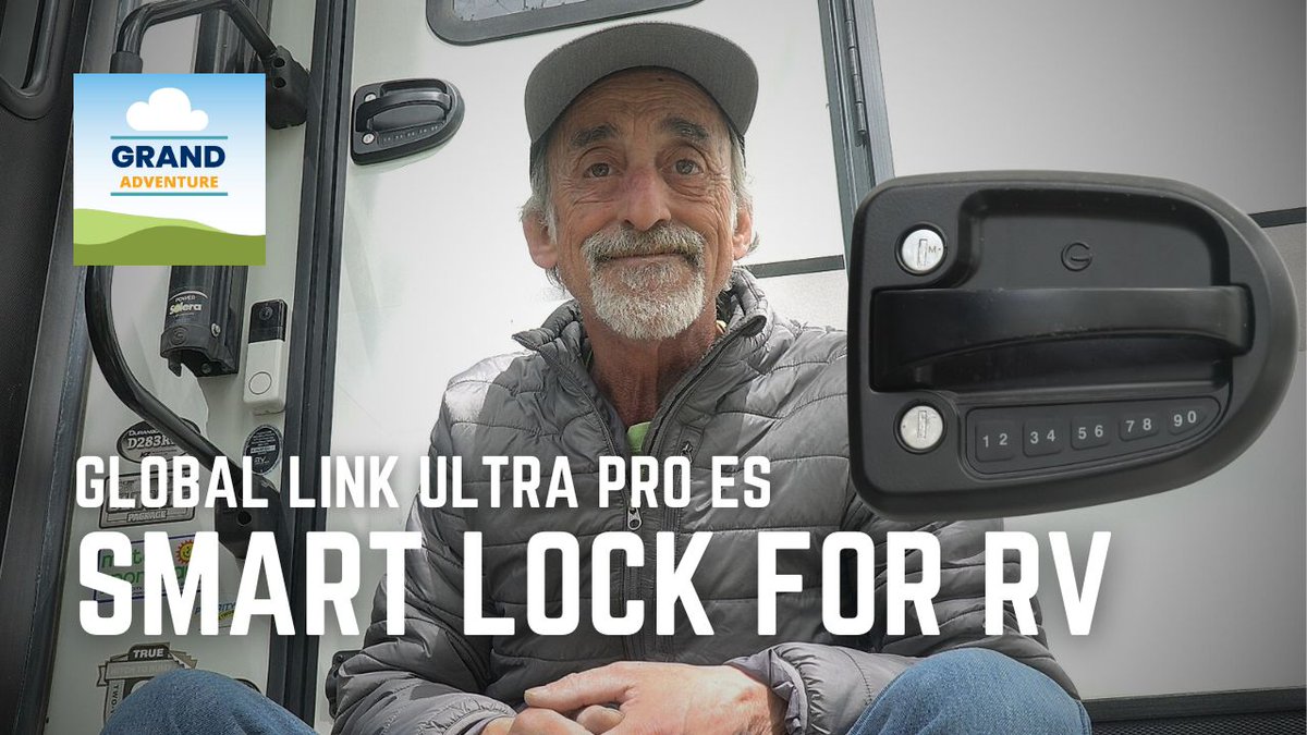 For our final project before leaving on our 2024 #GrandAdventure #RV #travel season, we had several reasons to want to change out our RV entry door latch to the Ultra Pro ES Smart Lock by Global Link GL55VR, and thanks to our friends at etrailer.com we got to try one