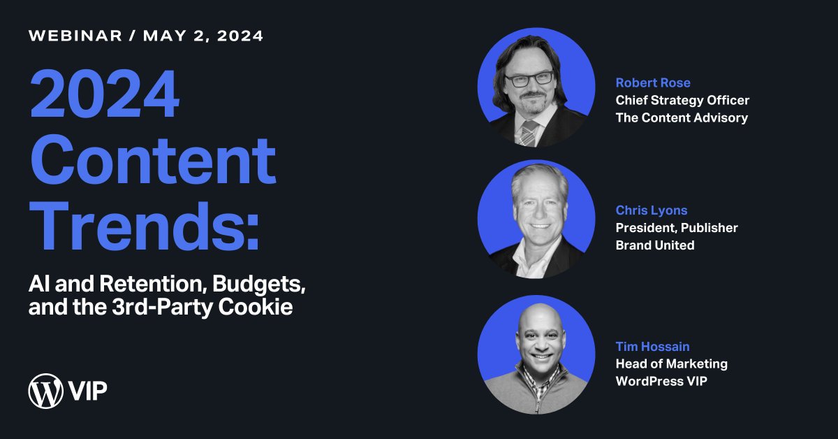 Still time to save your spot for tomorrow's 2024 #ContentTrends #webinar. Can't make it? Register now, we'll send you an on-demand replay #ContentMarketingStrategy

bit.ly/3WmsR5i