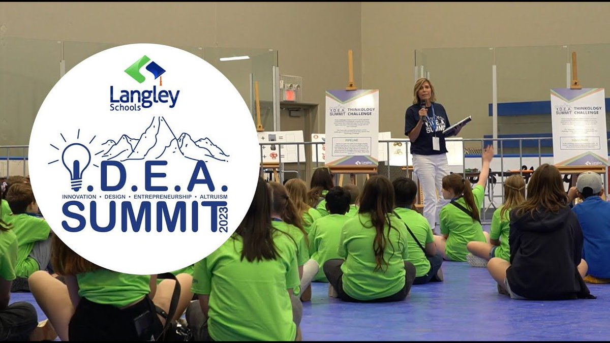 📚🌟💭 Students from @LangleySchools get creative and learn about entrepreneurship at their I.D.E.A. Summit! 💡 Watch: buff.ly/3xR01jn