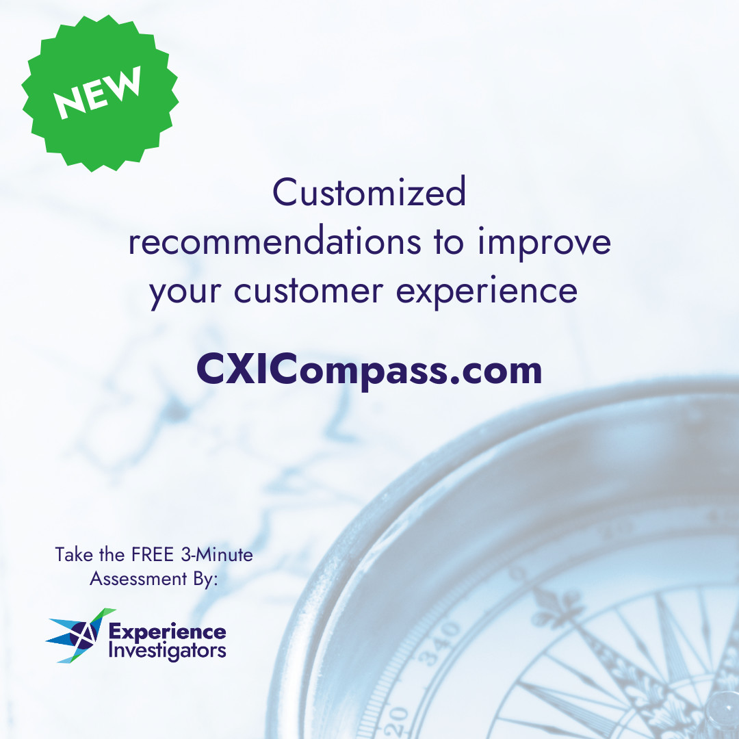 Feeling overwhelmed with the challenges of improving #CustomerExperience at your organization? We're here to help! 🧭 Take the FREE CXI® Compass assessment at bit.ly/444lDUQ
