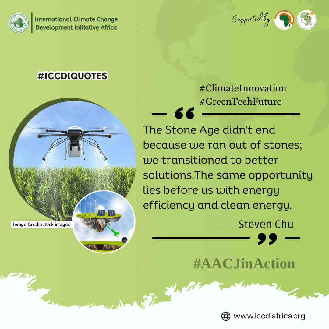 The Stone Age didn’t end because we ran out of stones; we transitioned to better solutions. The same opportunity lies before us with energy efficiency and clean energy.” - Steven Chu.

#ClimateInnovation #GreenTechFuture #AACJinAction