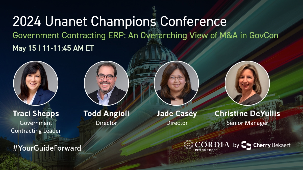 Join our speakers at the 2024 @UnanetTech Champions Conference to discover best practices for mergers and acquisitions in the government contracting industry. Don't miss out, register today! okt.to/jiMt9J 
 
#ChampionsConference2024 #UnanetChampions24 #YourGuideForward