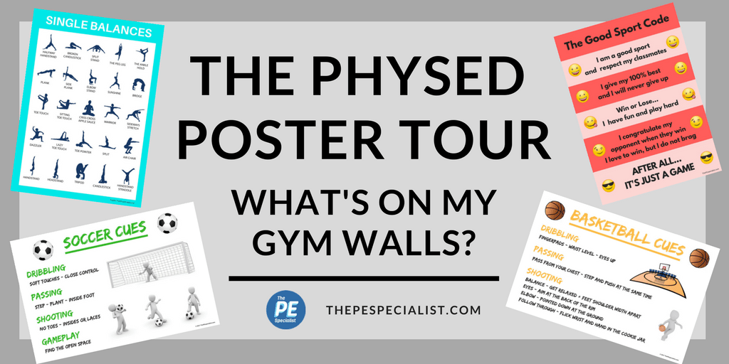 Here's a tour of every poster/visual on my gym walls - thepespecialist.com/pepostertour/  Visuals are a great way to advocate for your program and be clear with expectations - Big Thx to all the #physed Creators out there!
 
#pe  #pegeeks #physicaleducation #peteacher