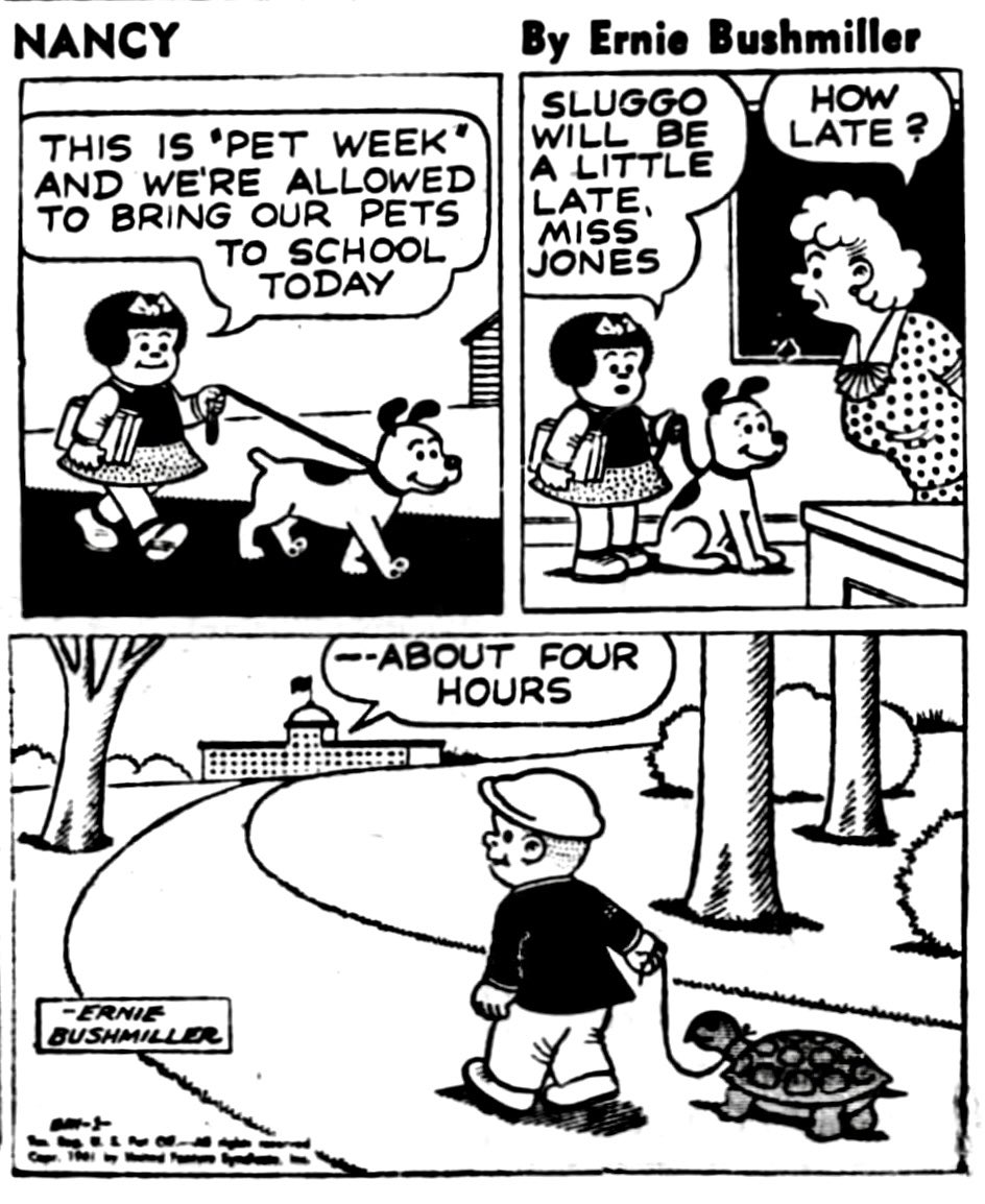 Nancy By Ernie Bushmiller May 1,1961