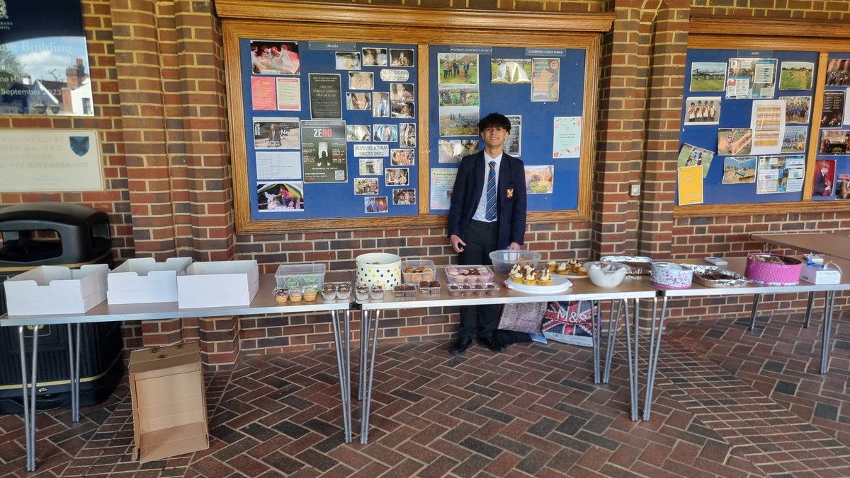 Fourth Form pupil Haris organised a bake sale in aid of@macmillancancer!It is always particularly special to see pupils embodying the non nobis nati spirit and using their ideas and skills to help others. Well done to Haris, and thank you to all who came along. pic.twitter.com/3LTbZpGFiJ— St Albans School (@SASHerts) May 1, 2024
