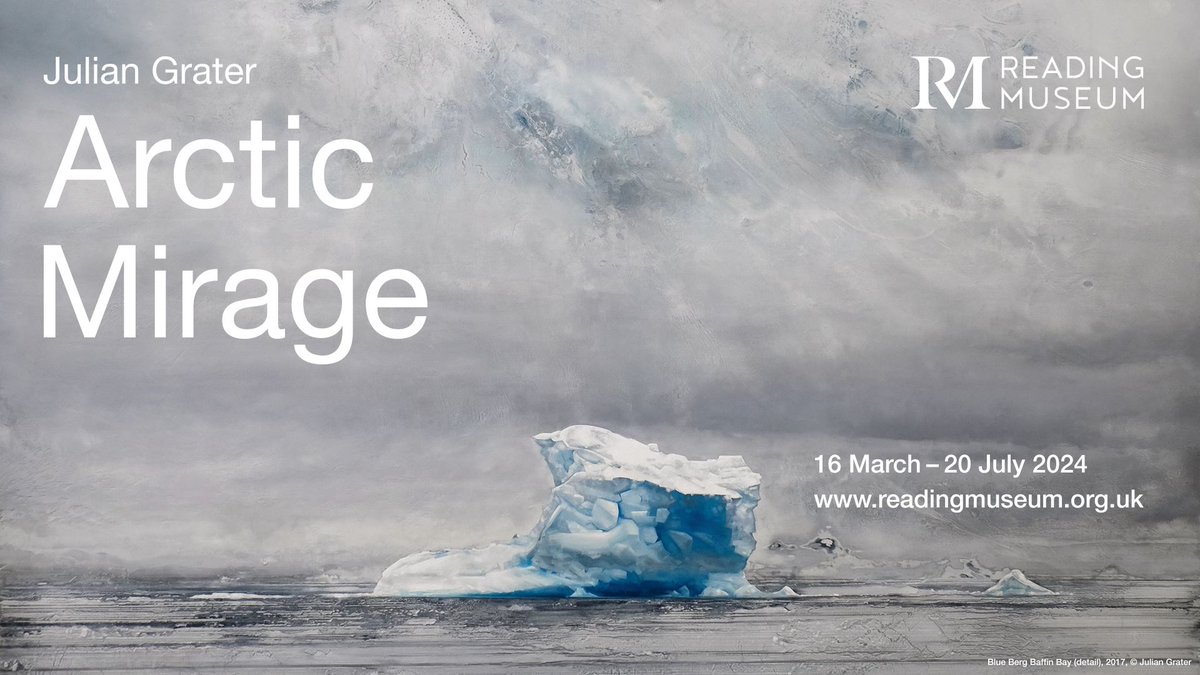 Julian Grater: Arctic Mirage explores the contemporary high arctic through painting, drawing and photography. Immerse yourself in the arctic on Sat 1 June attending ‘Imagined Landscapes: Poetry and Harp Performance with Chris Tatton and Anne Denholm’. rdguk.info/booking_8hpeS