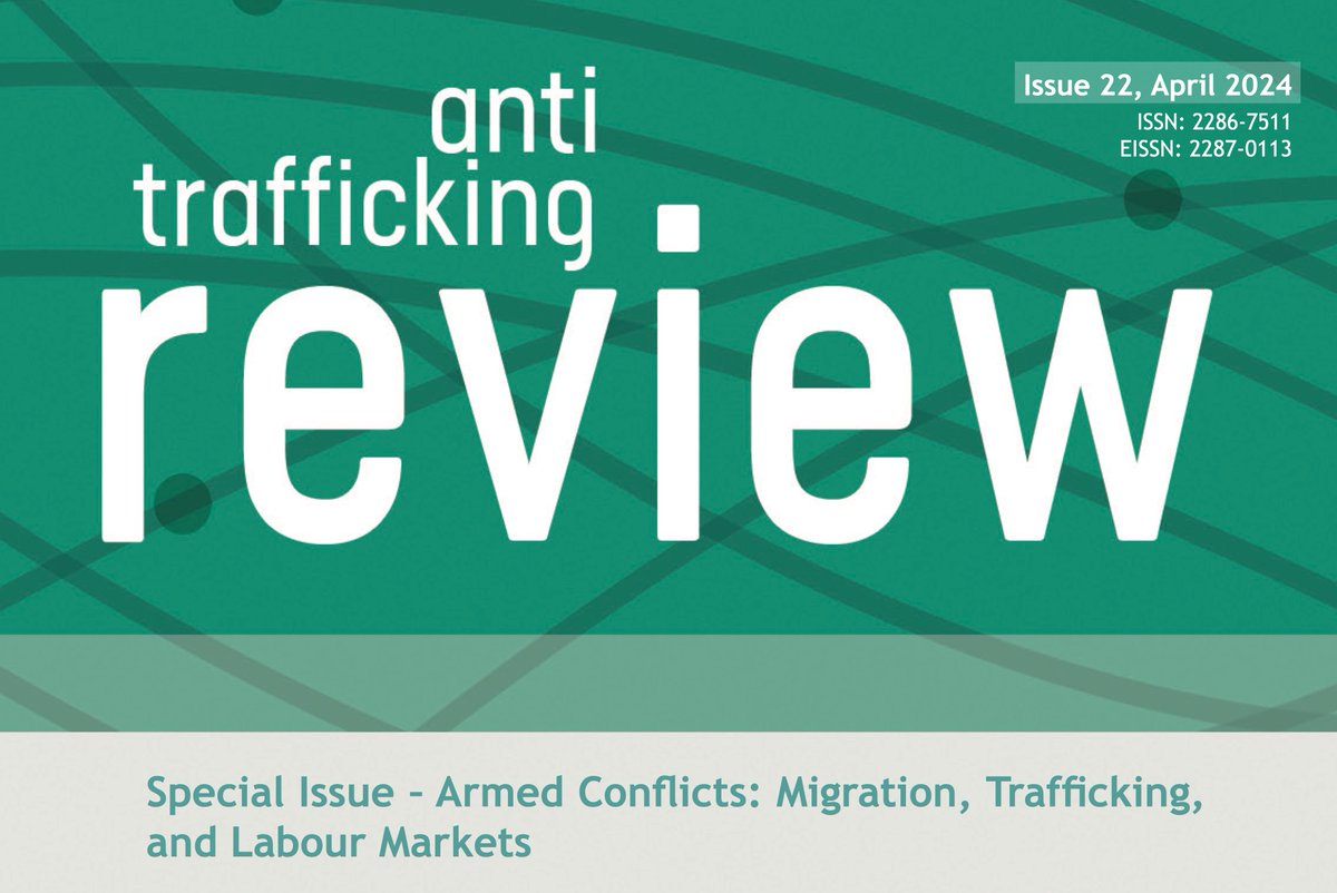 Our article (<a href="/JonMendel/">Jon Mendel</a>) challenges the efficacy of conventional anti-trafficking measures in the context of war in Ukraine: time to prioritise human rights and address root causes of exploitation. #HumanTrafficking #UkraineWar #HumanRights bit.ly/3UnfKhJ (free access)